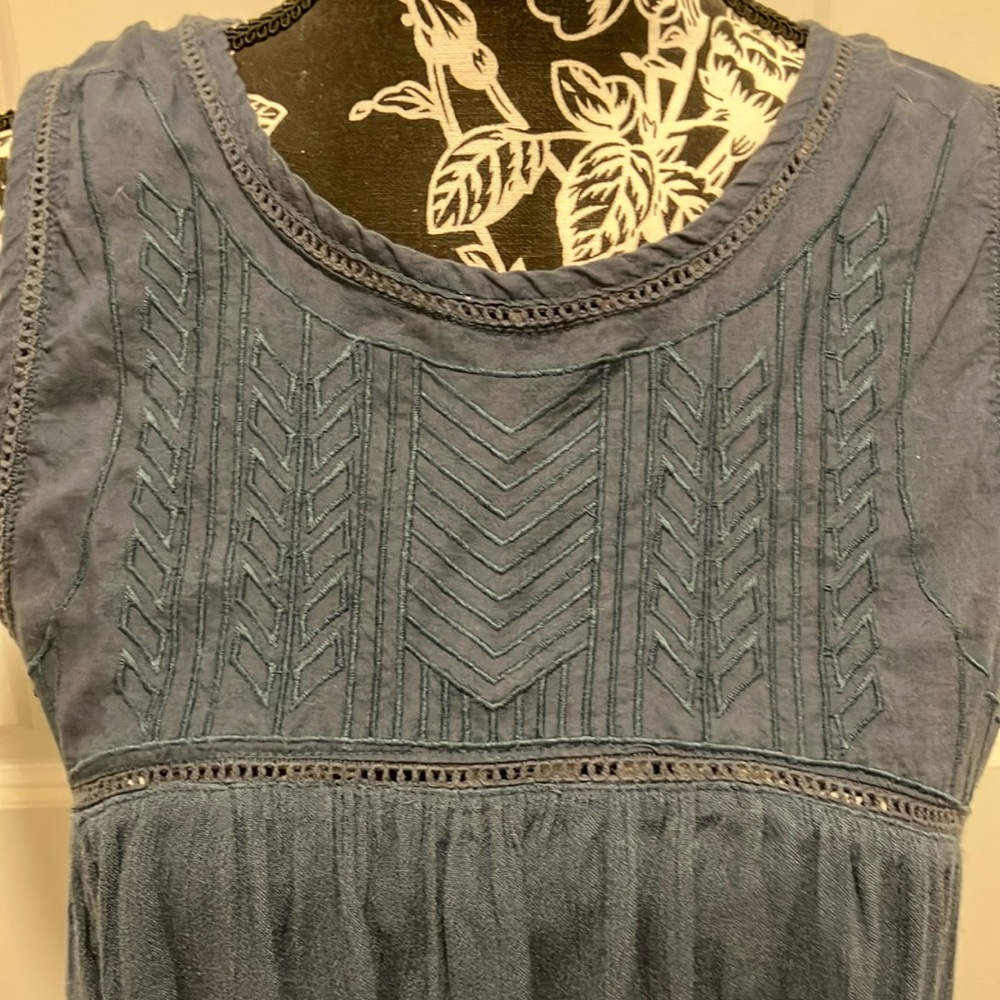 Japna Blue Pleated Relaxed Blouse - Picture 3 of 9